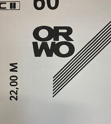 Orwo tapes, 2 kleuren zeefdruk
